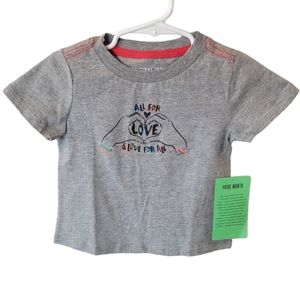 Pride month love tshirt 12-18 months